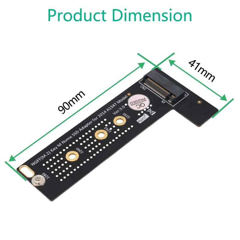 Mustpoint PCI-E x4 x2 M.2 NGFF M-Key NVME AHCI SSD Converter Card Adapter Raiser for MacBook Mini A1347 2014 MEGEN2 MEGEM2 MEGEQ2 NVME SSD - Image 4